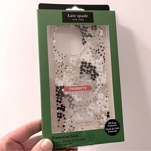 NIB Kate Spade iPhone 15 Pro Max MagSafe Floral Clear Protective Case